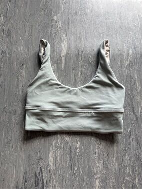 lululemon athletica Reversible Align Sports Bra- Light Blue and White